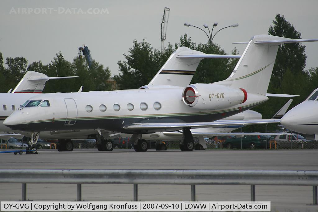 OY-GVG, 2006 Gulfstream Aerospace GIV-X (G450) C/N 4066, parked @ GAC