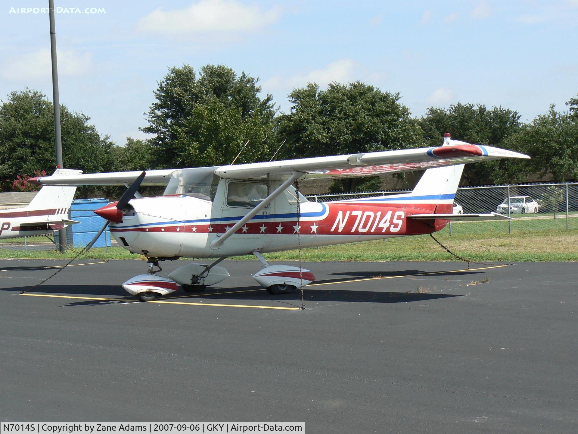 N7014S, 1967 Cessna 150H C/N 15067714, This airplane has not moved in several years