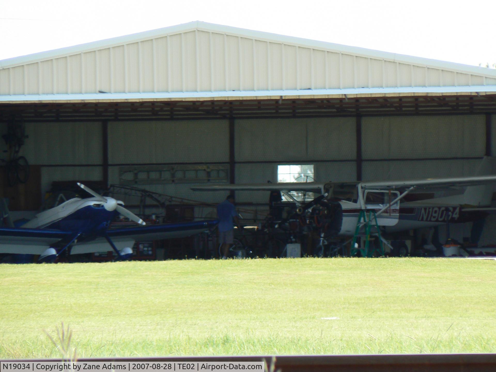 N19034, 1972 Cessna 150L C/N 15074111, In the hanger