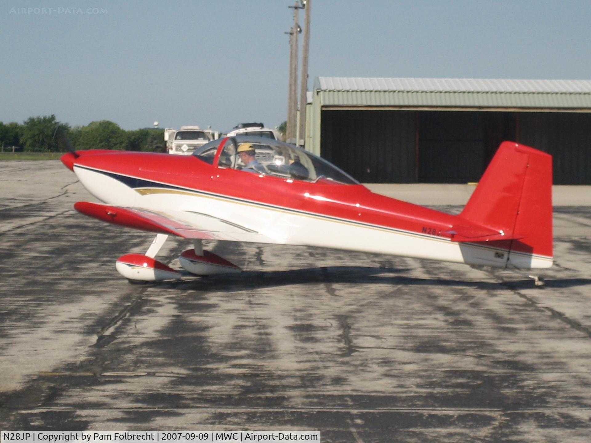 N28JP, 2004 Vans RV-8 C/N 001 (N28JP), On the Ramp at KMWC