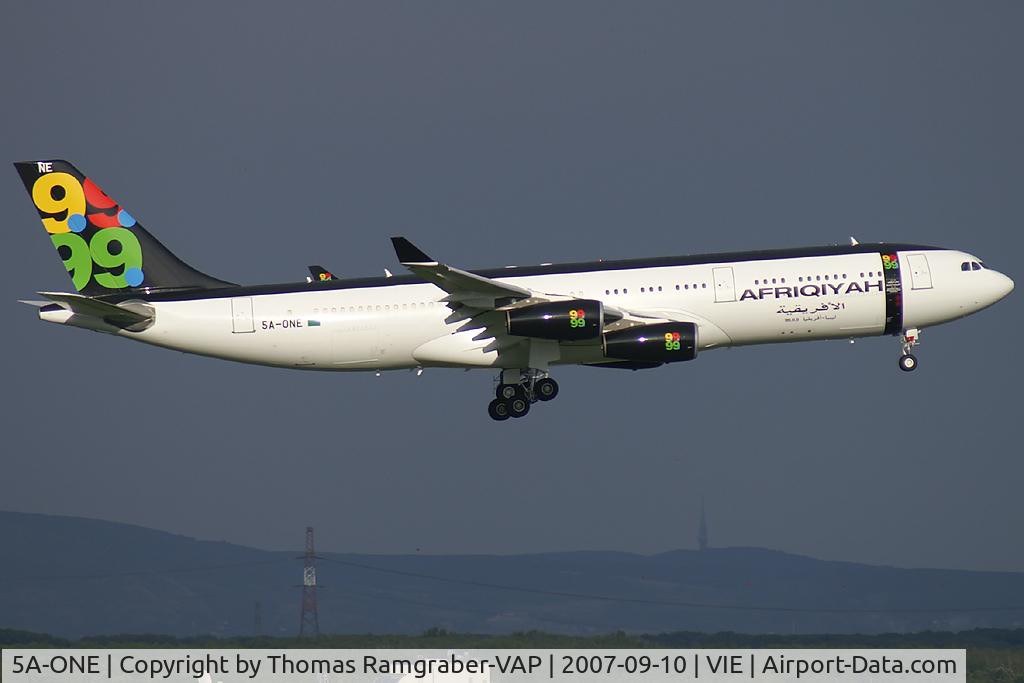 5A-ONE, 1996 Airbus A340-213 C/N 151, Afriqiyah Airways Airbus A340-200