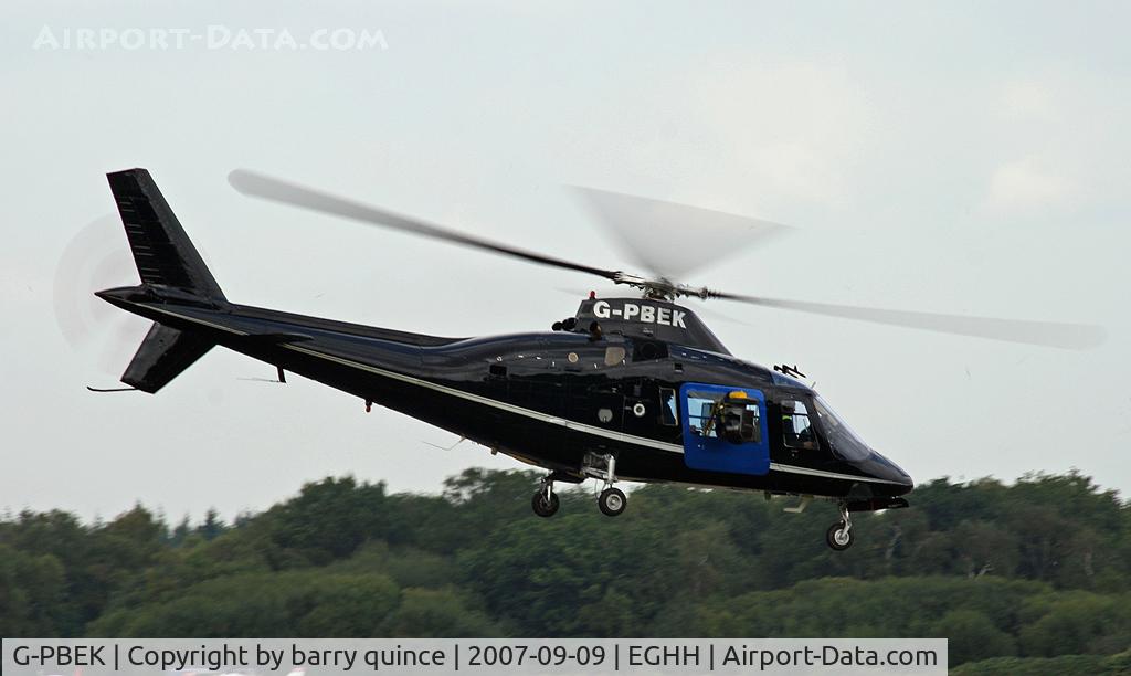 G-PBEK, 1978 Agusta A-109A C/N 7135, AGUSTA 109