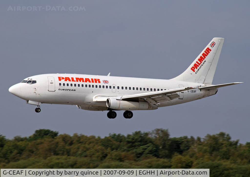 G-CEAF, 1974 Boeing 737-229 C/N 20910, EUROPEAN [IN PALMAIR TITLES]