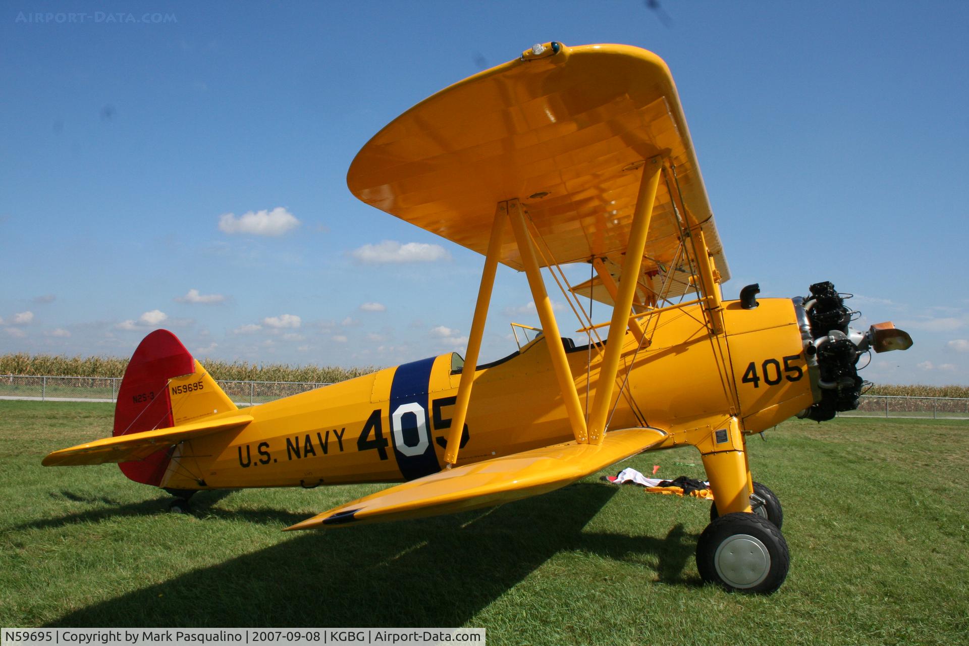 N59695, 1942 Boeing B75N1 C/N 75-2640, Stearman