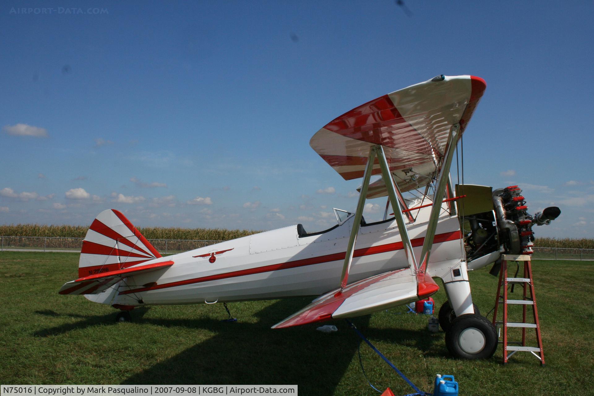 N75016, 1942 Boeing A75N1(PT17) C/N 75-3418, Stearman