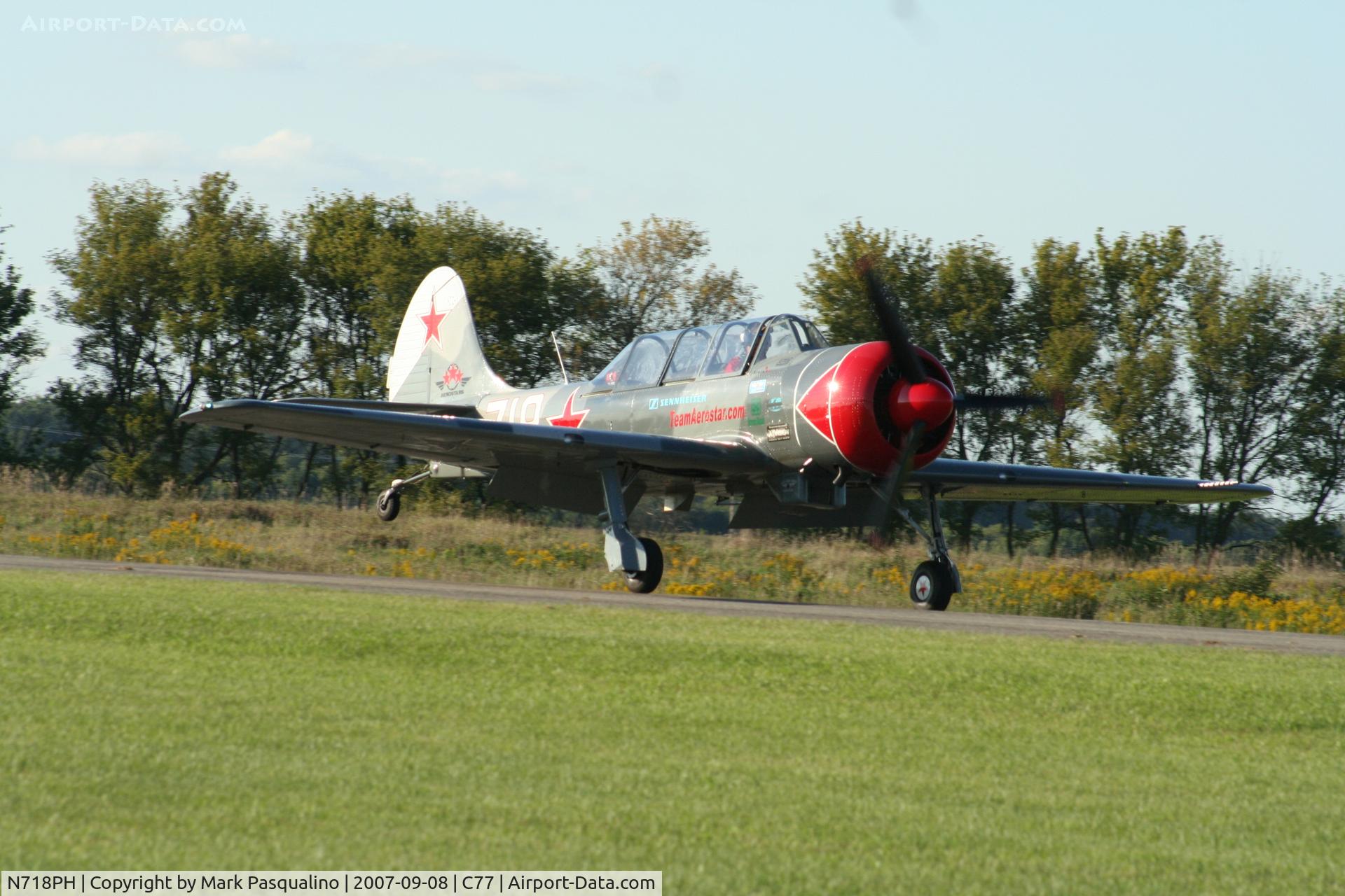 N718PH, 2003 Yakovlev (Aerostar) Yak-52TW C/N 0312503, YAK-52TW