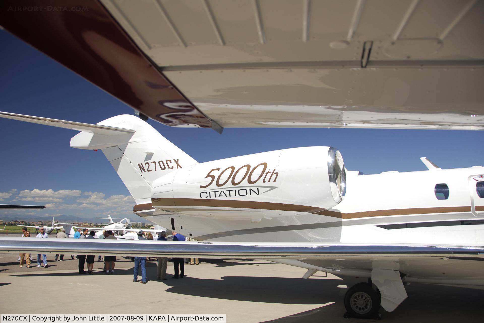 N270CX, 2007 Cessna 750 Citation X C/N 750-0270, 5000th Citation Jet