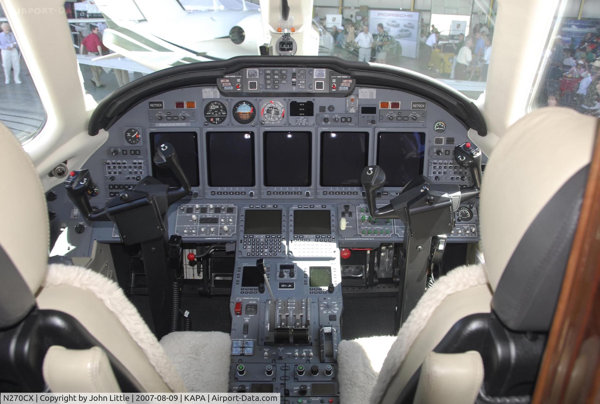 N270CX, 2007 Cessna 750 Citation X C/N 750-0270, Flight Deck of Cessna Citation Jet