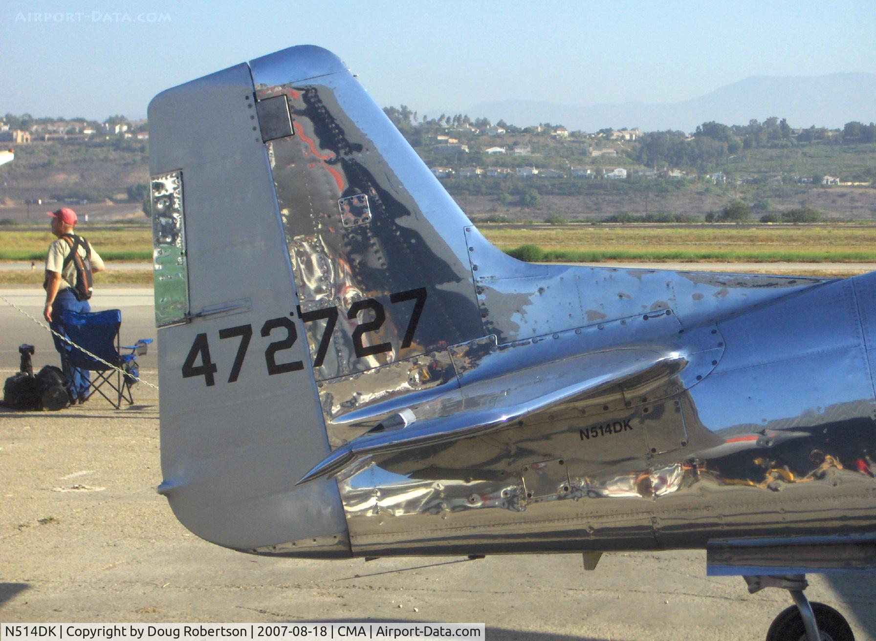 N514DK, 1945 North American P-51D Mustang C/N 45-11558, 1945 North American P-51D-25 MUSTANG, Packard-Rolls V-1650-7 1,490 Hp, Limited class, polished finish-tail