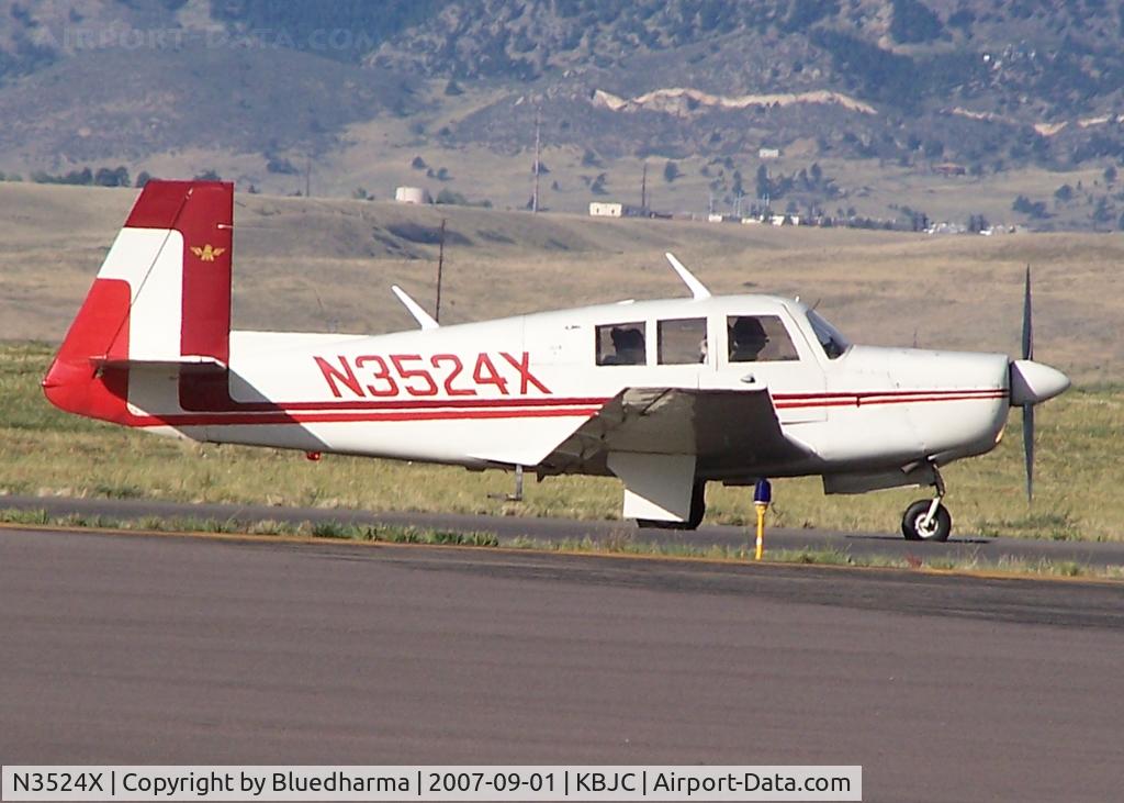 N3524X, 1966 Mooney M20F Executive C/N 670061, Taxi
