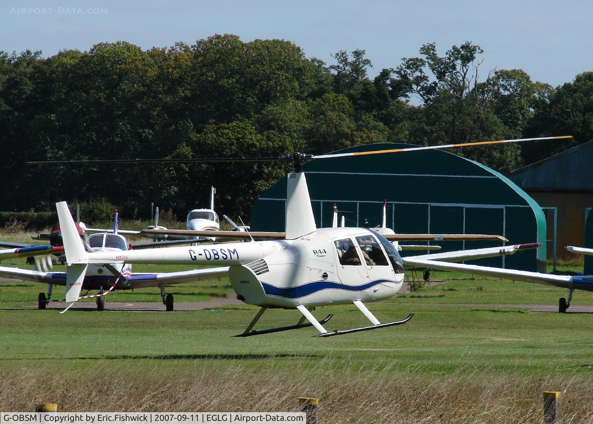 G-OBSM, 2001 Robinson R44 Raven C/N 1030, 2. G-OBSM at Panshanger