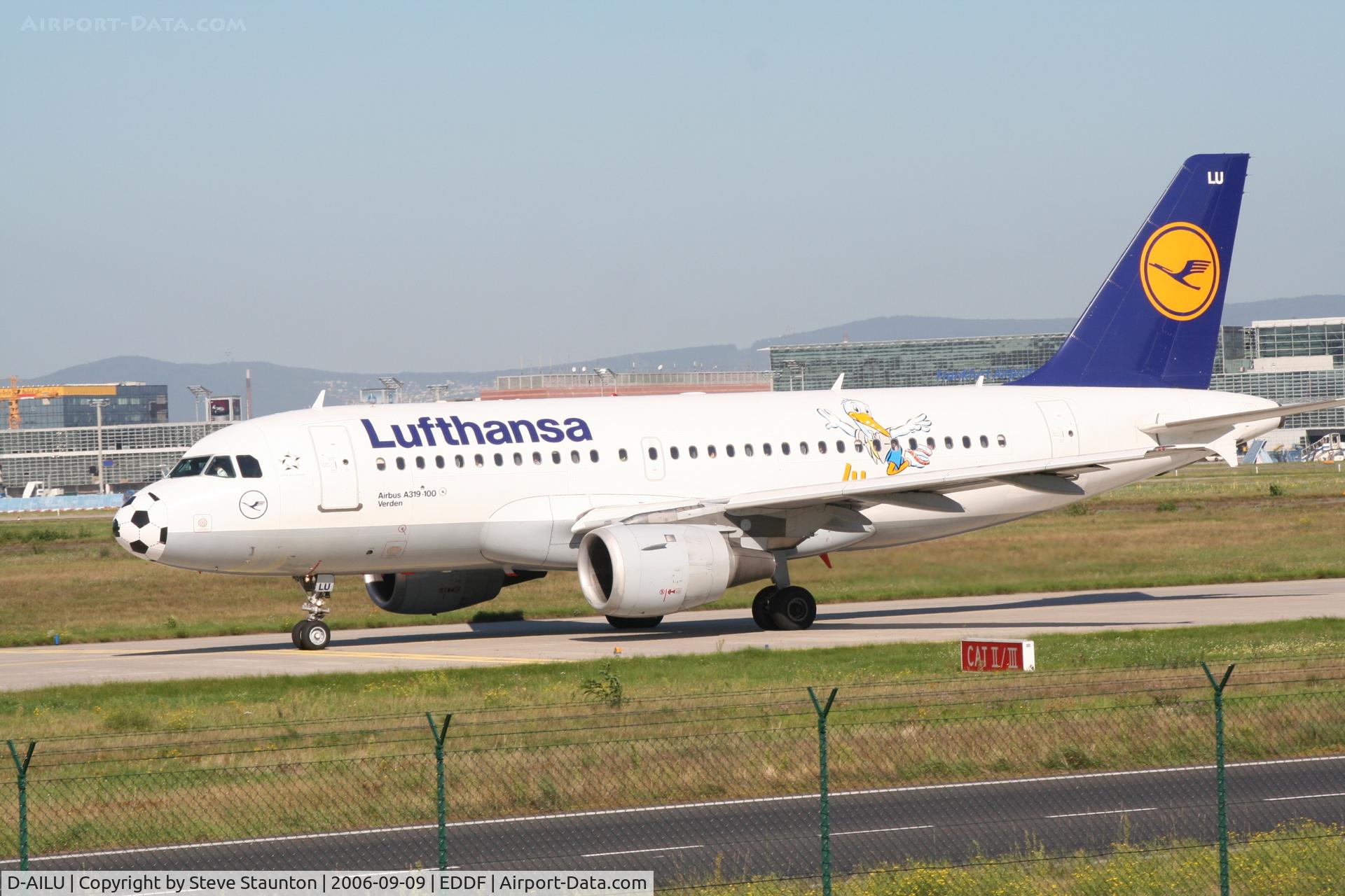 D-AILU, 1997 Airbus A319-114 C/N 744, Taken at Frankfurt September 2006