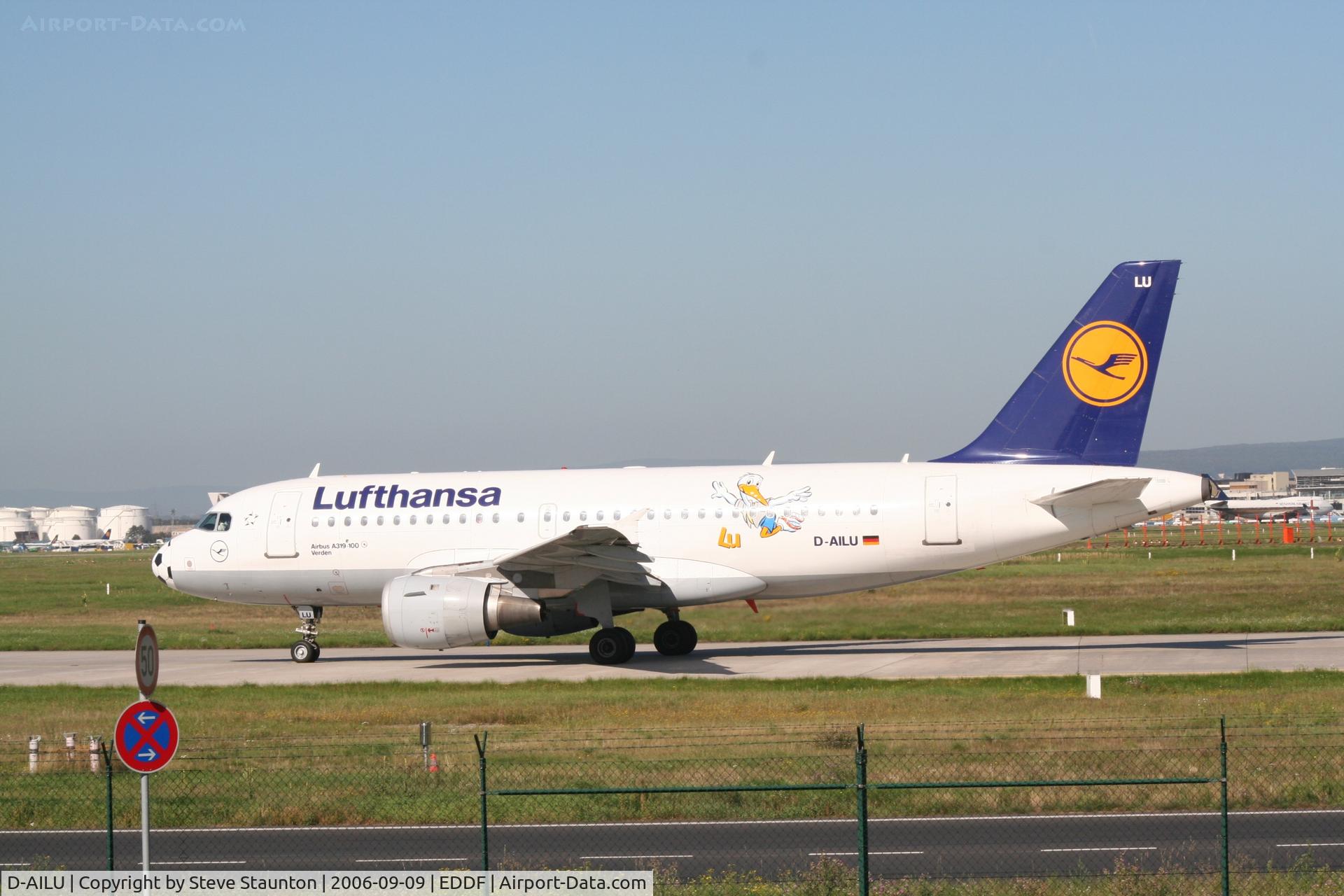 D-AILU, 1997 Airbus A319-114 C/N 744, Taken at Frankfurt September 2006