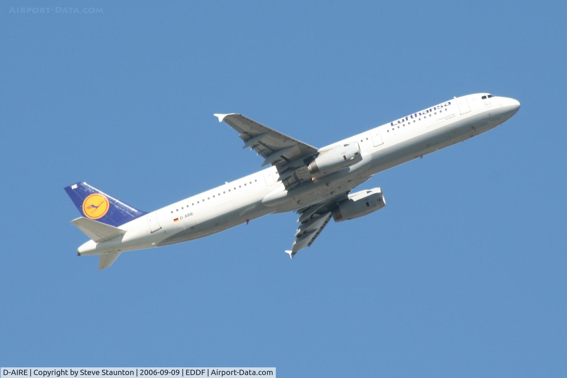 D-AIRE, 1994 Airbus A321-131 C/N 0484, Taken at Frankfurt September 2006
