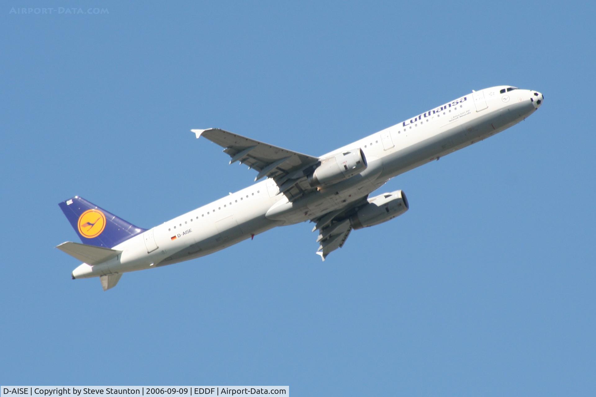 D-AISE, 2000 Airbus A321-231 C/N 1214, Taken at Frankfurt September 2006
