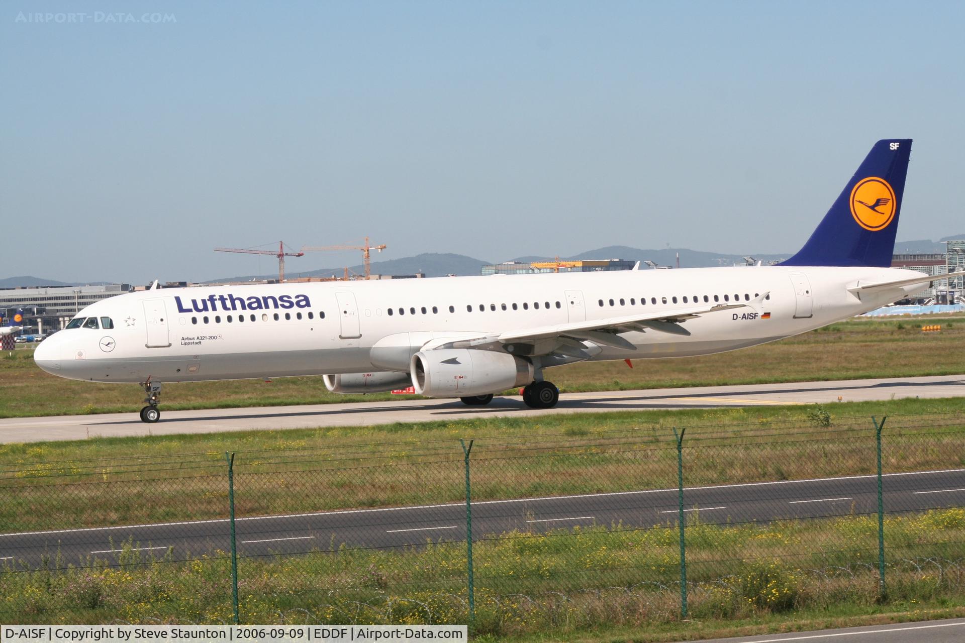 D-AISF, 2000 Airbus A321-231 C/N 1260, Taken at Frankfurt September 2006