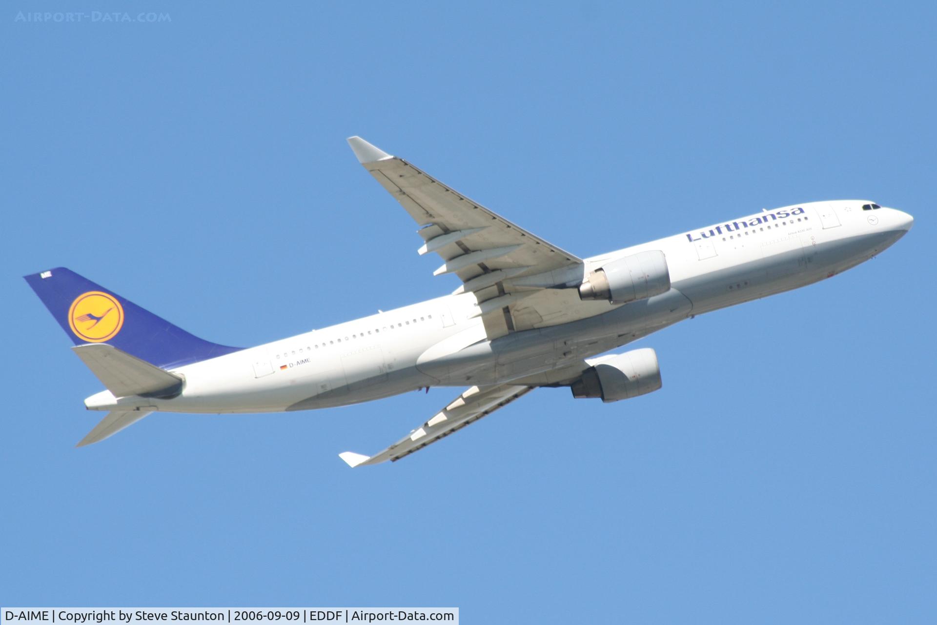 D-AIME, 2000 Airbus A330-223 C/N 324, Taken at Frankfurt September 2006
