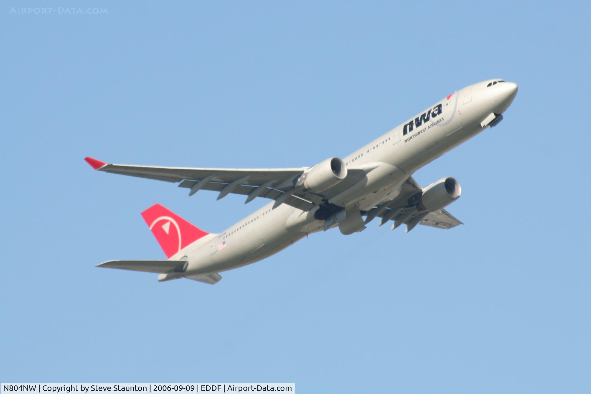 N804NW, 2003 Airbus A330-323 C/N 0549, Taken at Frankfurt September 2006