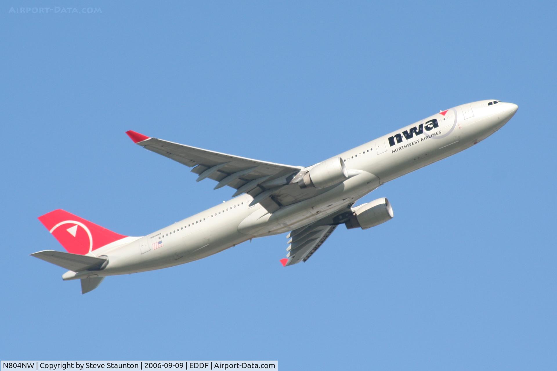 N804NW, 2003 Airbus A330-323 C/N 0549, Taken at Frankfurt September 2006
