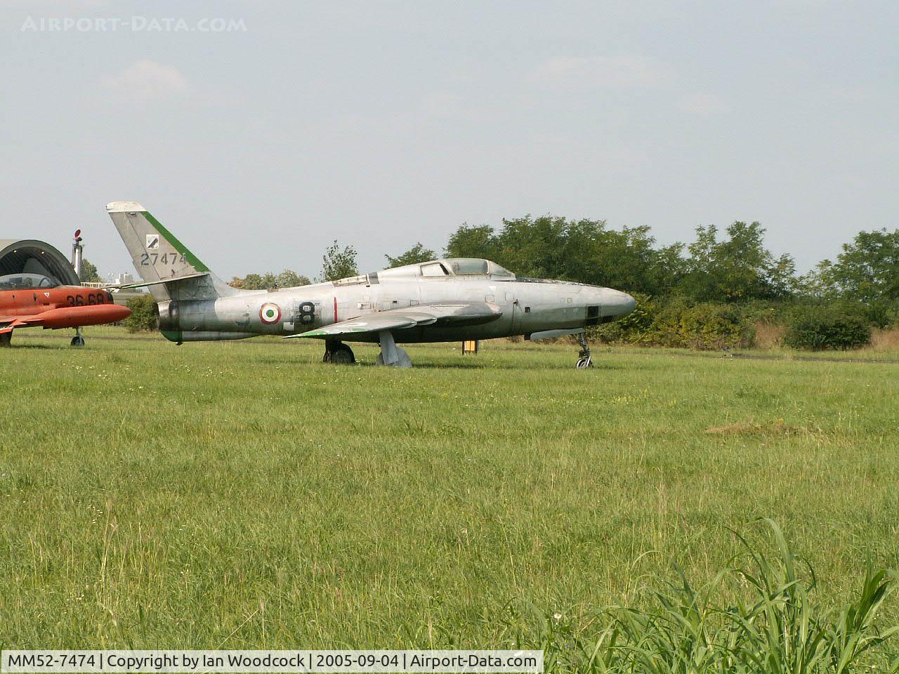 MM52-7474, 1952 Republic RF-84F Thunderflash C/N Not found (52-7474), Republic RF-84F/Preserved/Rivolto-Udine (composite airframe,parts of 52-7463)