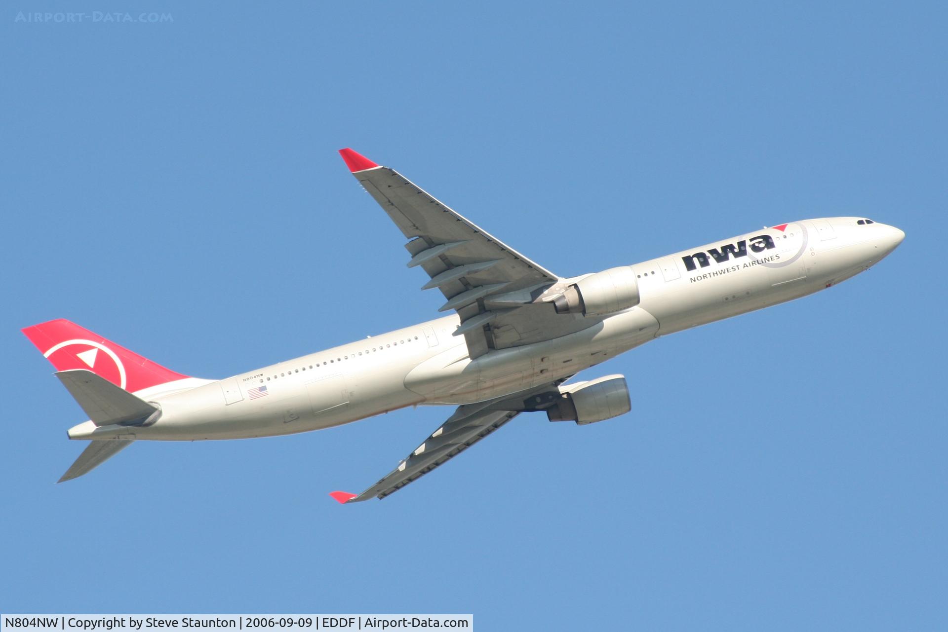 N804NW, 2003 Airbus A330-323 C/N 0549, Taken at Frankfurt September 2006