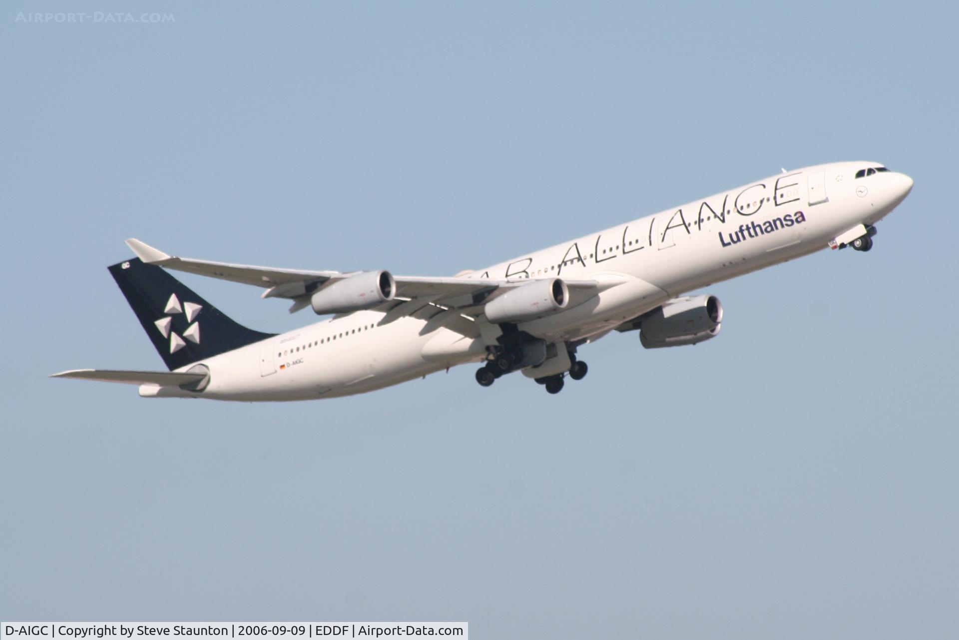 D-AIGC, 1993 Airbus A340-311 C/N 027, Taken at Frankfurt September 2006