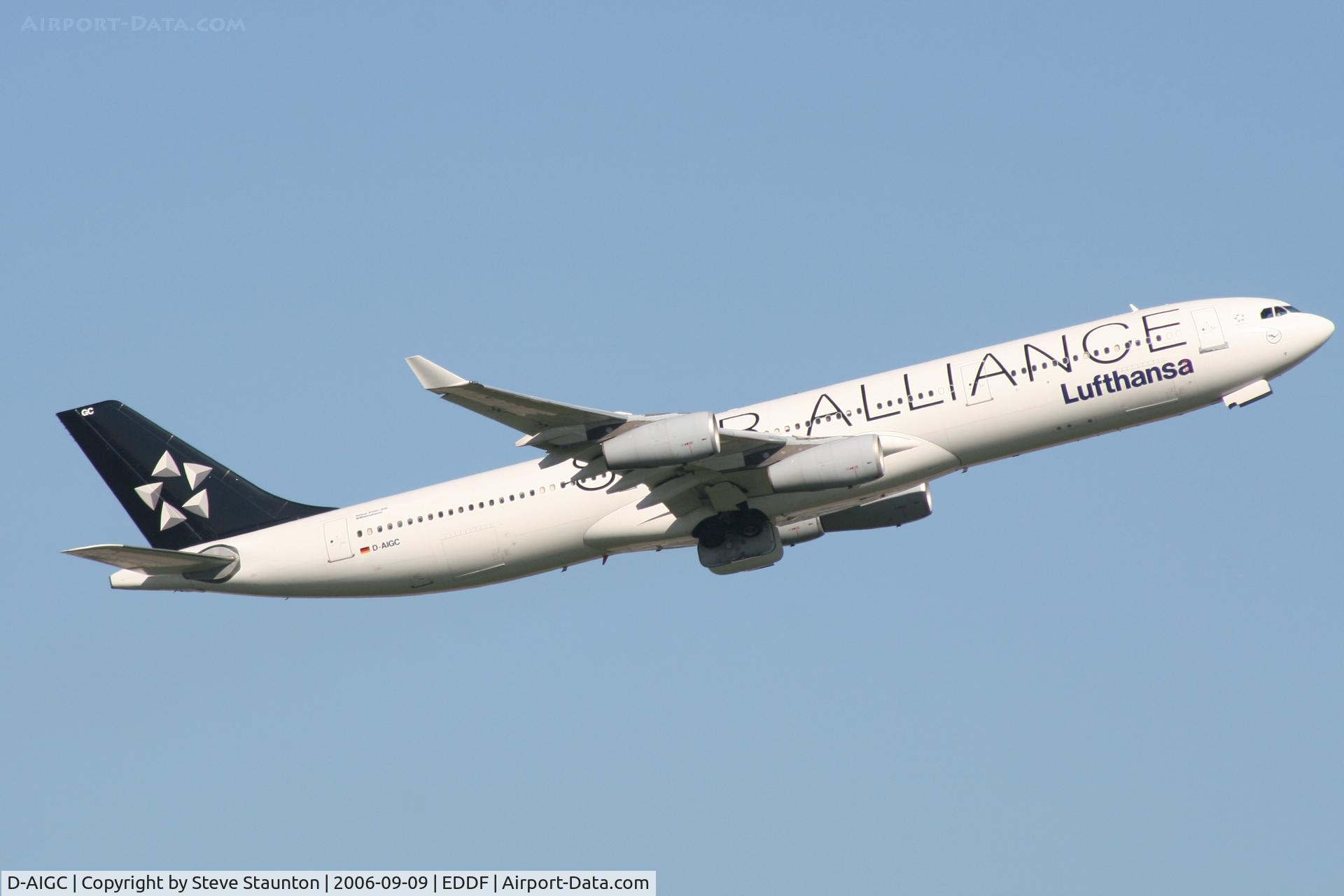 D-AIGC, 1993 Airbus A340-311 C/N 027, Taken at Frankfurt September 2006