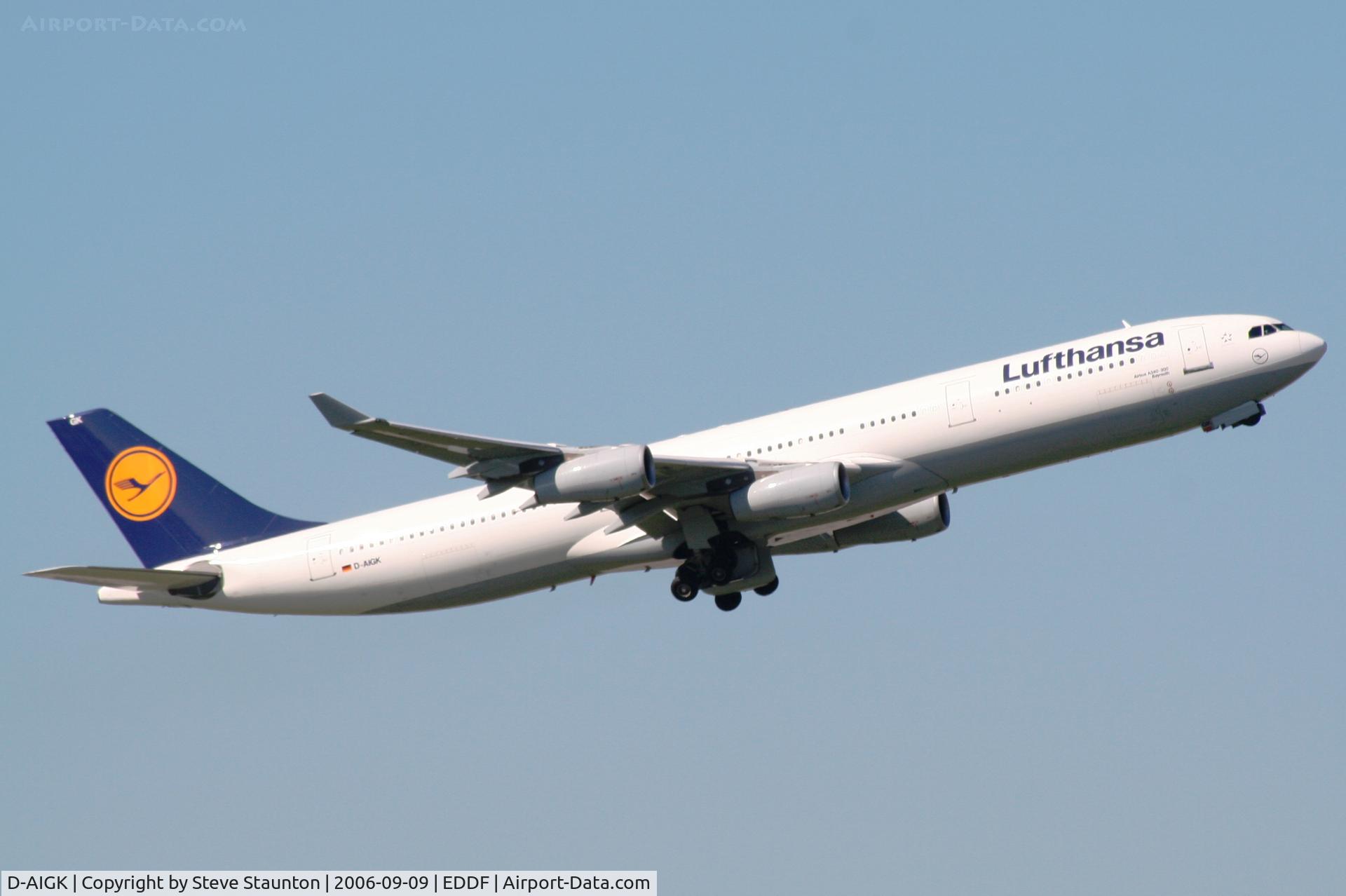 D-AIGK, 1994 Airbus A340-311 C/N 056, Taken at Frankfurt September 2006