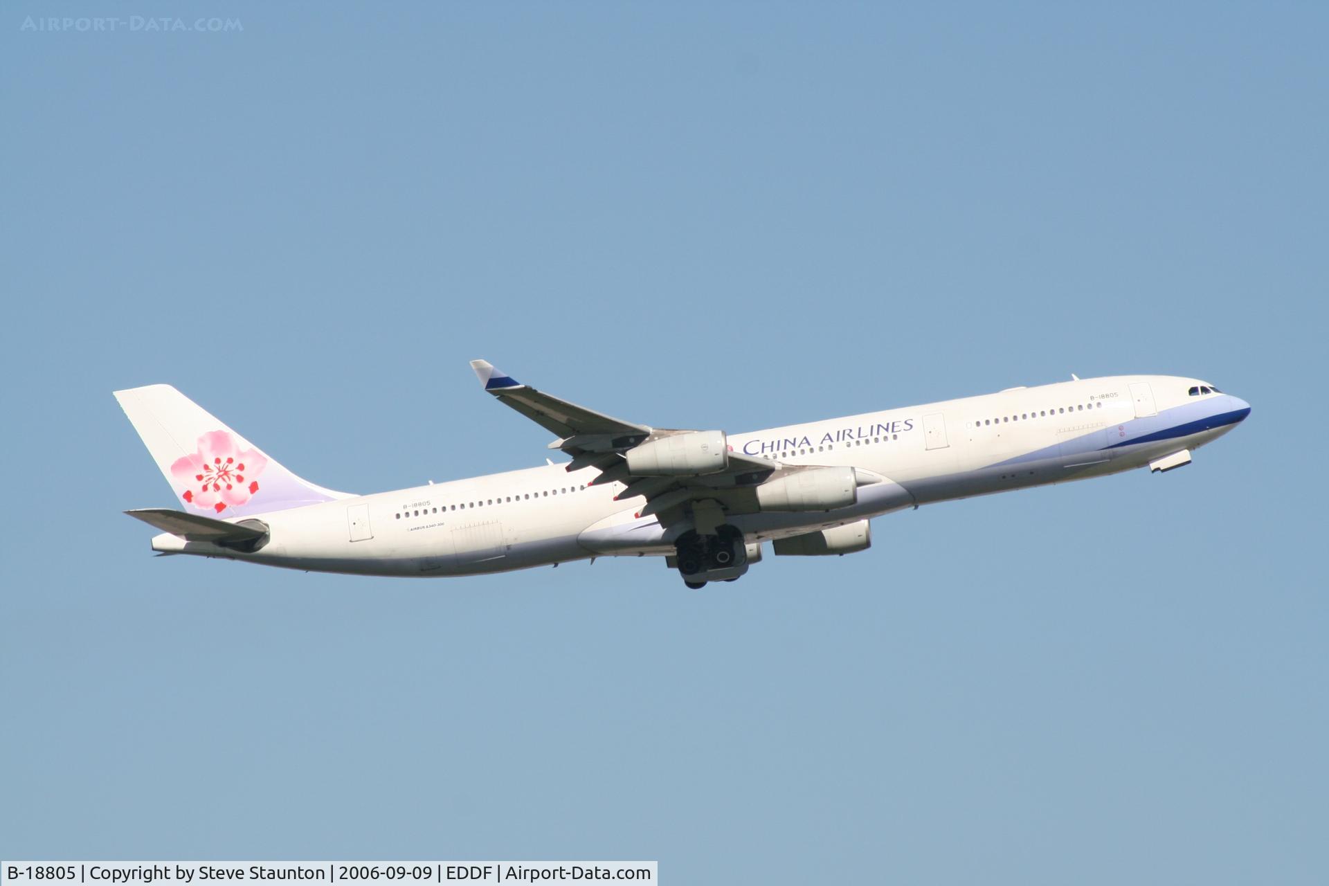 B-18805, 2001 Airbus A340-313X C/N 415, Taken at Frankfurt September 2006