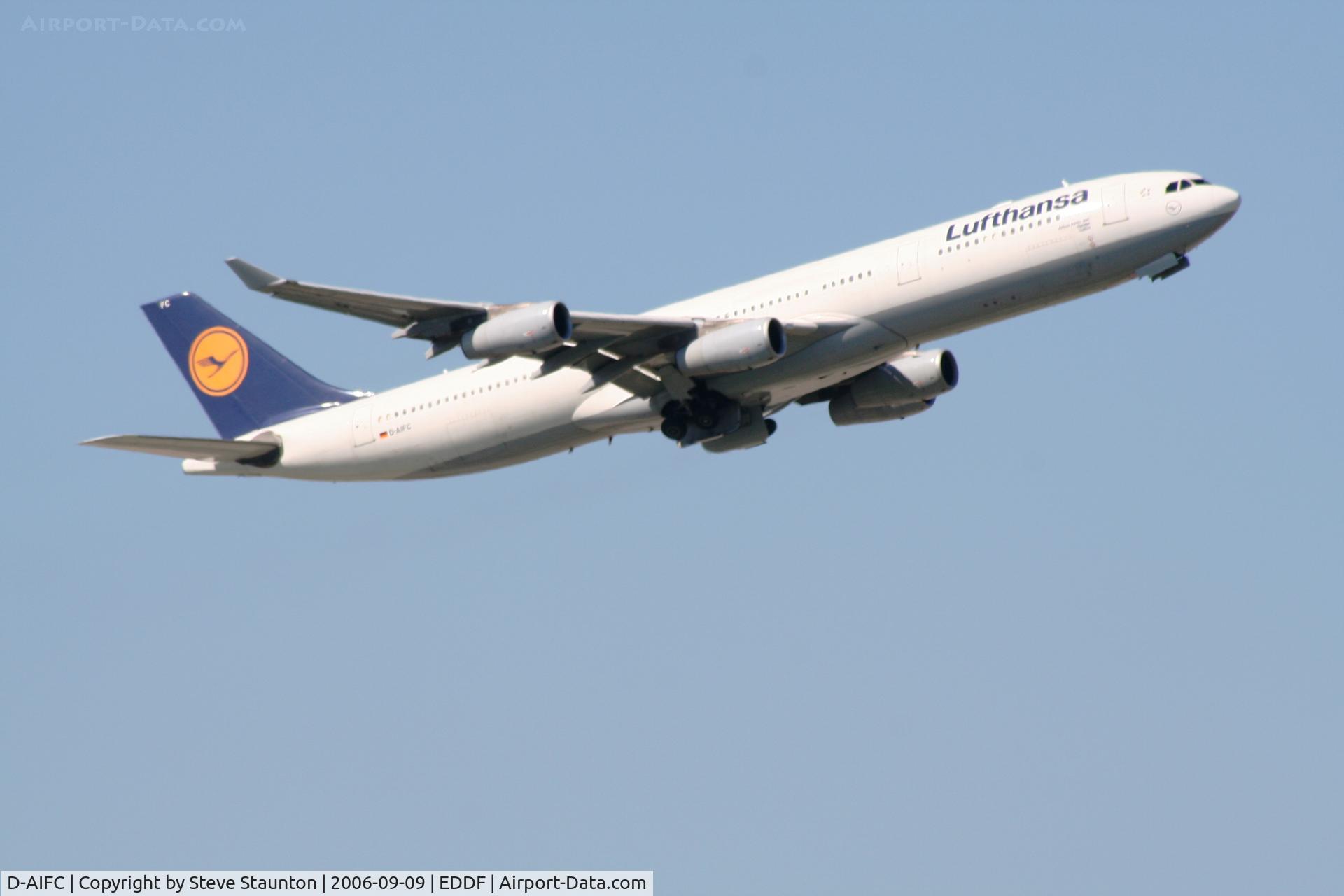 D-AIFC, 2000 Airbus A340-313X C/N 379, Taken at Frankfurt September 2006