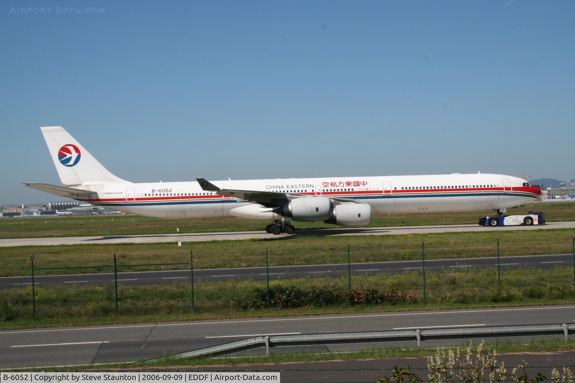 B-6052, 2003 Airbus A340-642 C/N 514, Taken at Frankfurt September 2006