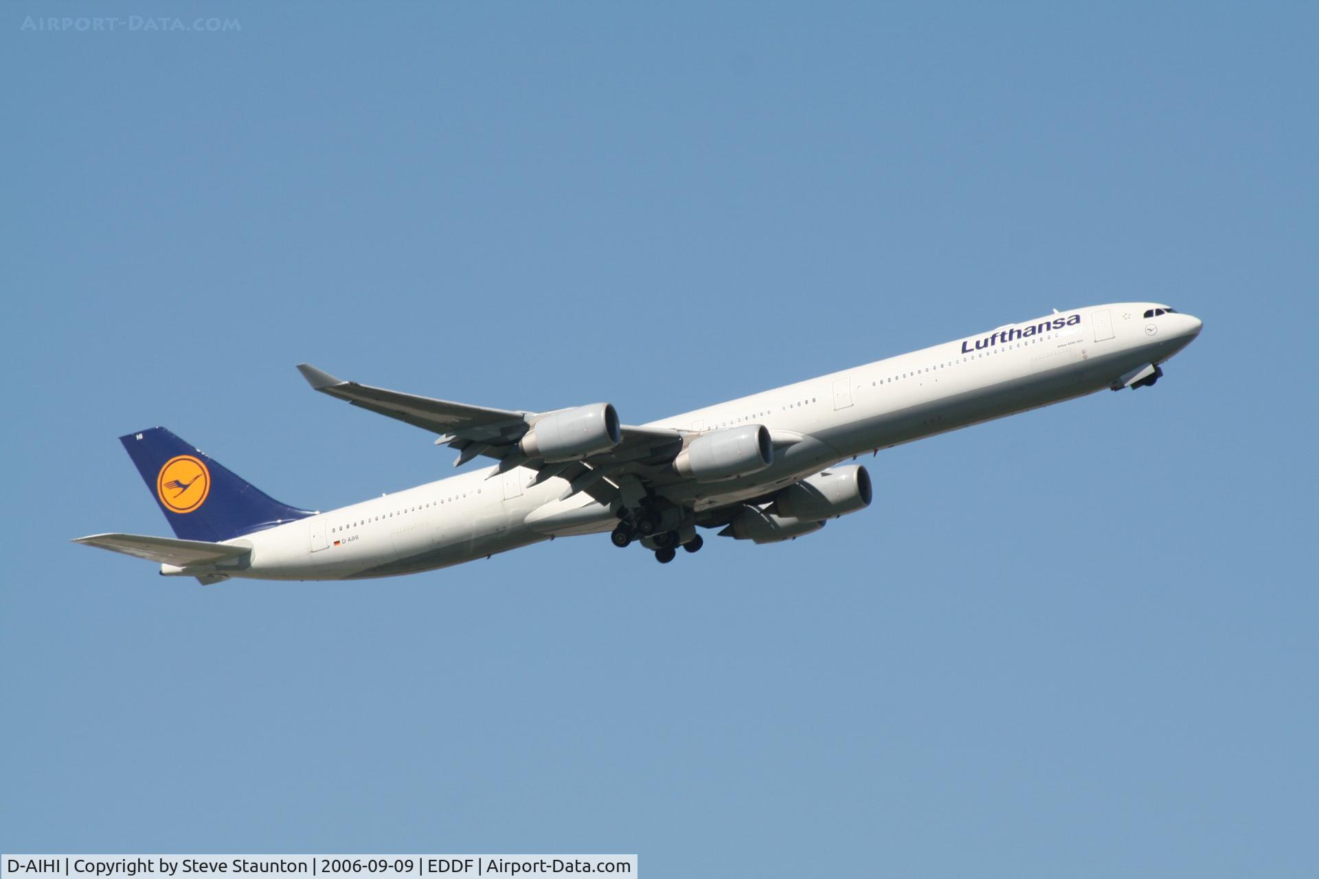 D-AIHI, 2004 Airbus A340-642 C/N 569, Taken at Frankfurt September 2006