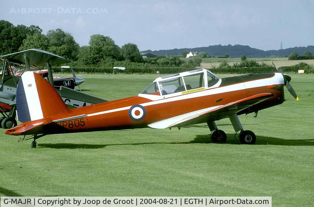 G-MAJR, 1952 De Havilland DHC-1 Chipmunk T.10 C/N C1/0699, Former RAF WP805 still in these colors.