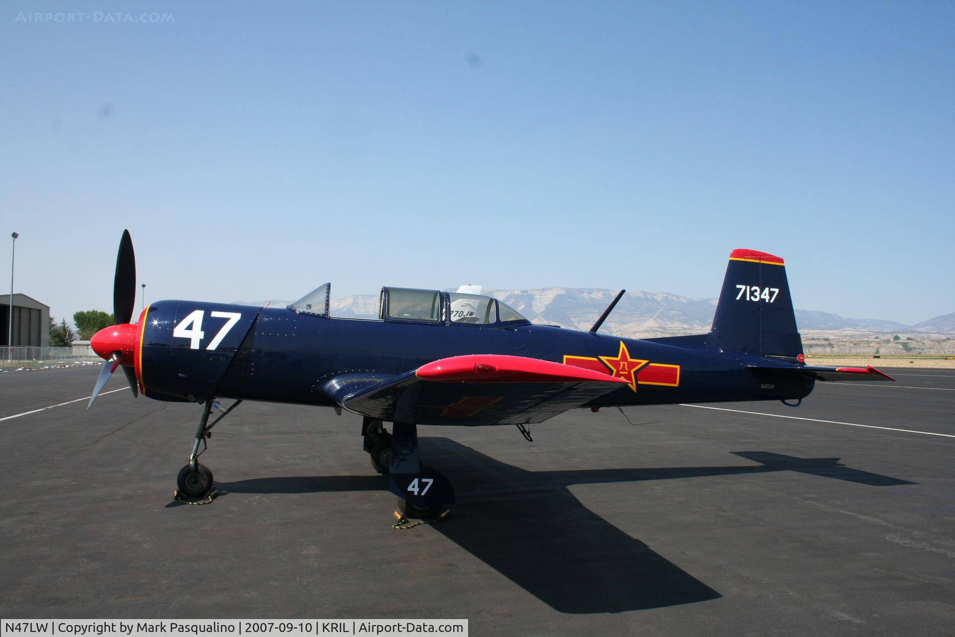 N47LW, 1983 Nanchang CJ-6A C/N 4032007, Nanchang CJ-6A