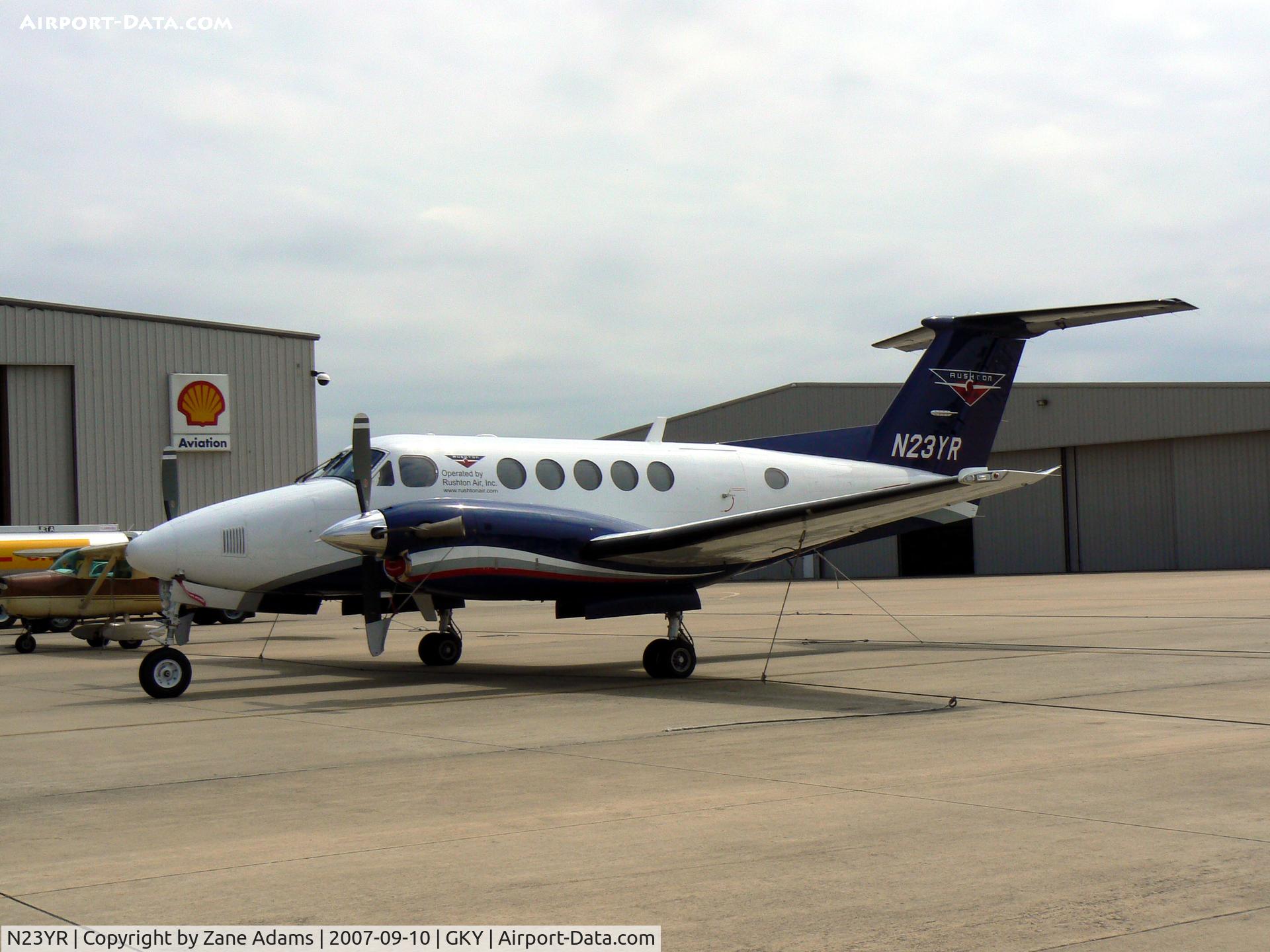 N23YR, 2007 Hawker Beechcraft B200 King Air C/N BB-1976, Rushton Air paint