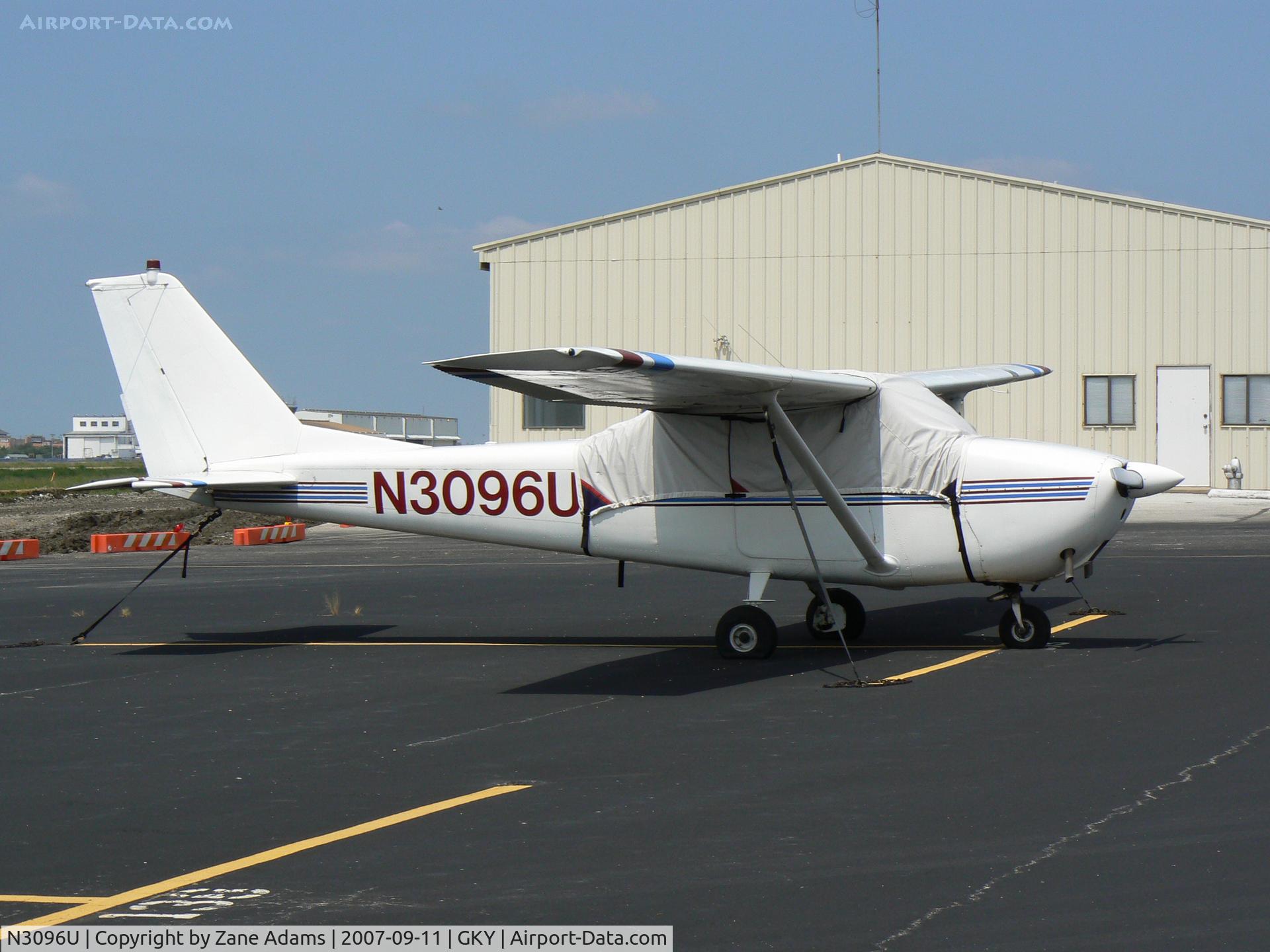 N3096U, 1963 Cessna 172E C/N 17250696, on the ramp at Arlington Muni