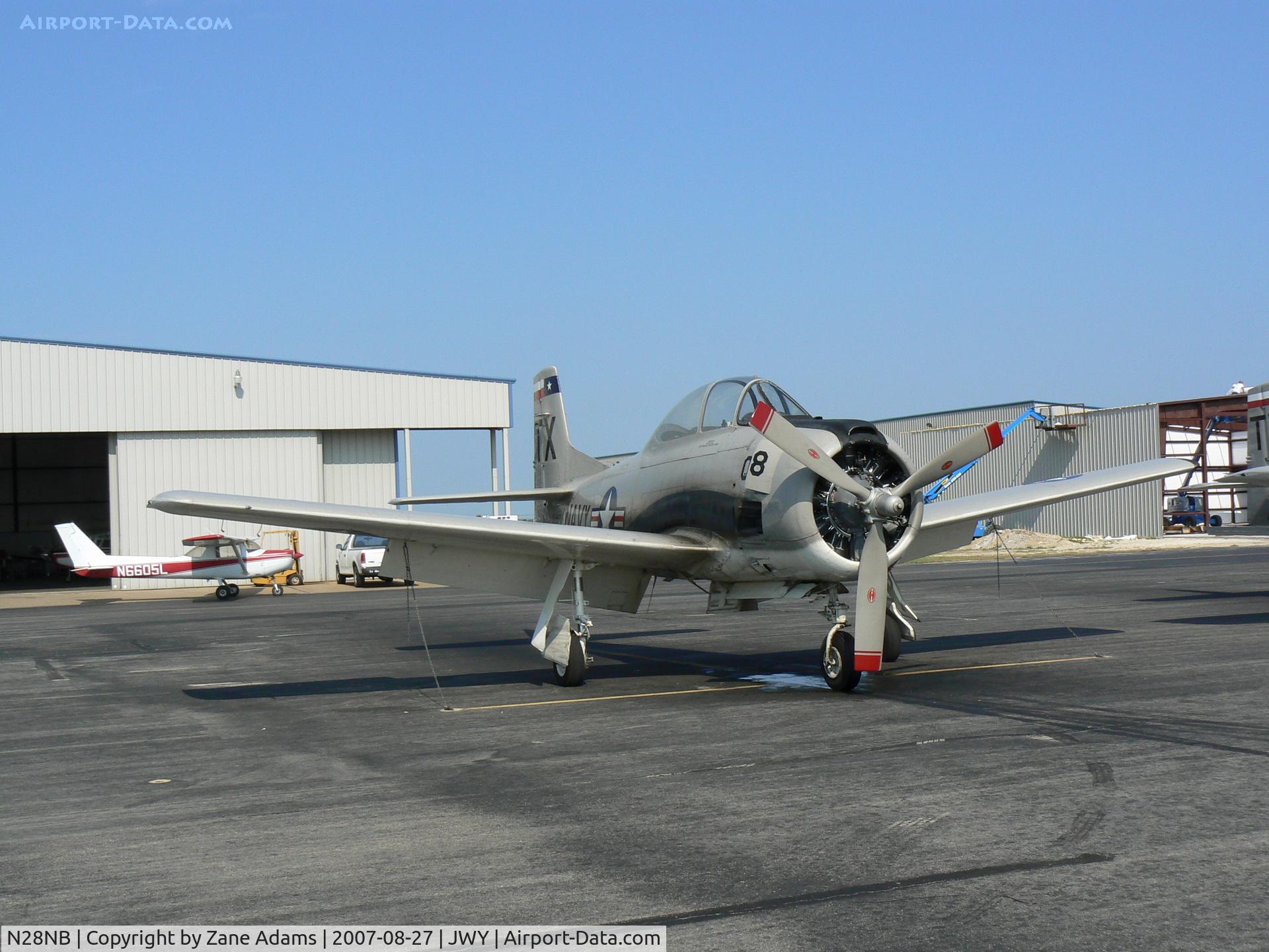 N28NB, 1953 North American T-28B C/N 53-138287, Trojan Phlyers Air Race & Airshow Team-Navy Paint