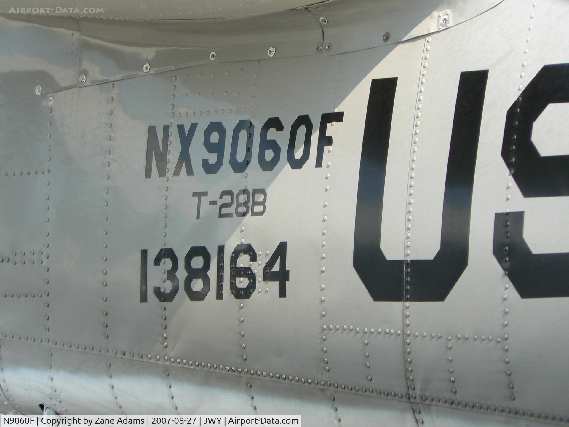 N9060F, 1957 North American T-28B Trojan C/N 200-235 (138164), Trojan Phlyers Air Race & Airshow Team-Air Force Paint