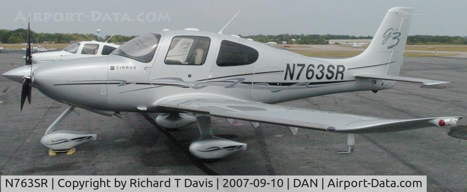 N763SR, 2007 Cirrus SR22 C/N 2633, Cirrus SR 22 in Danville Va.