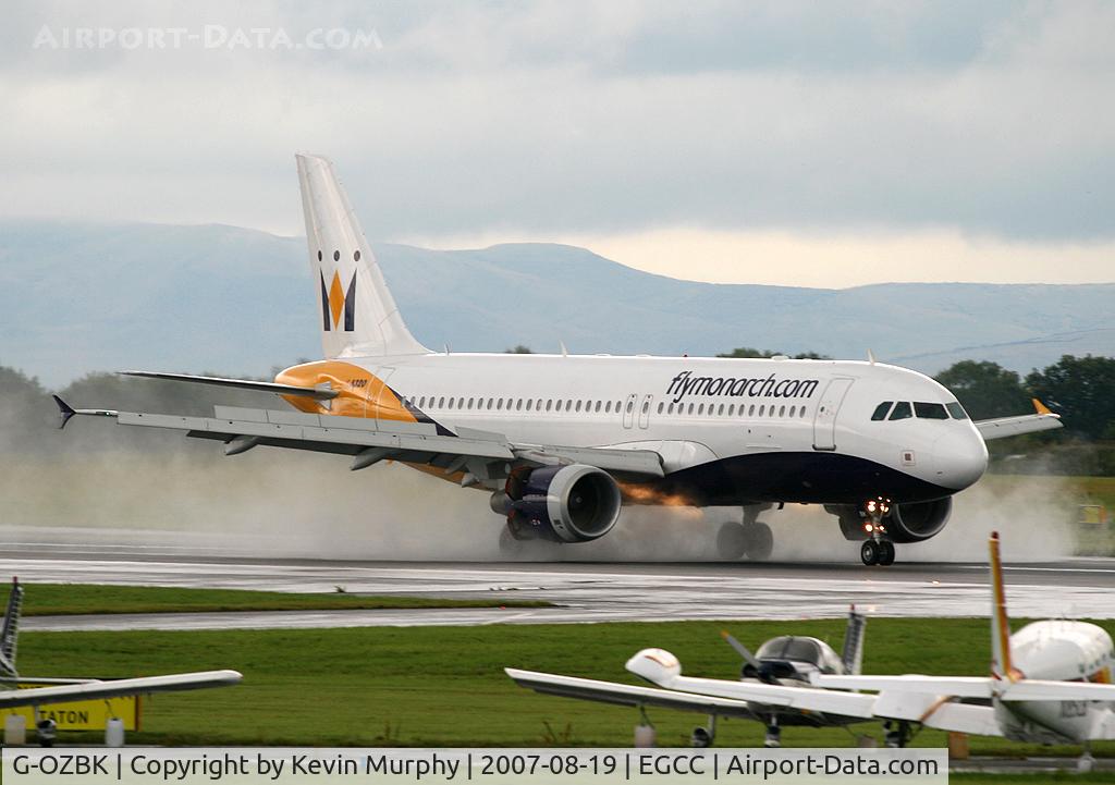 G-OZBK, 2000 Airbus A320-214 C/N 1370, Monarch wet arrival