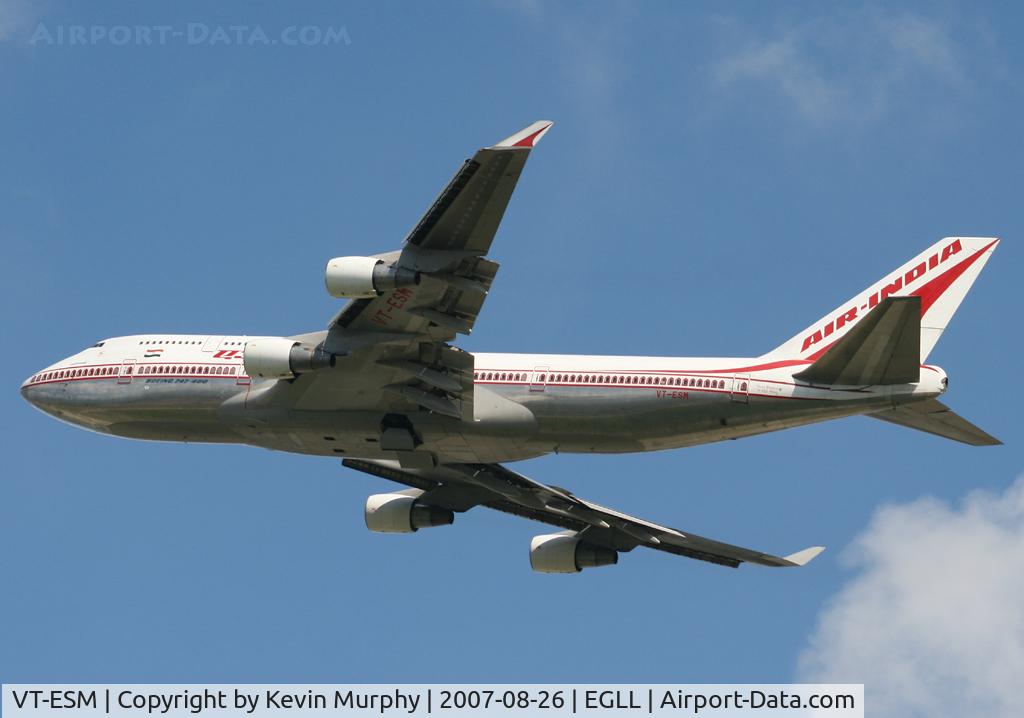 VT-ESM, 1993 Boeing 747-437 C/N 27078, Air India 747 off 27L