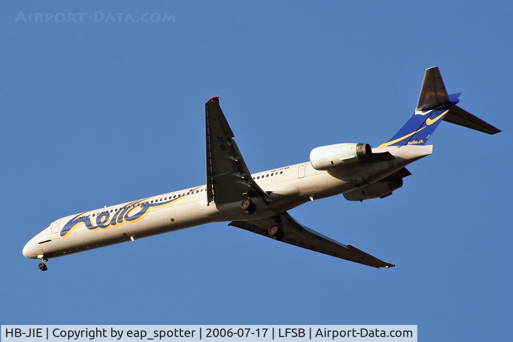 HB-JIE, 1996 McDonnell Douglas MD-90-30 C/N 53461, on final rwy 34