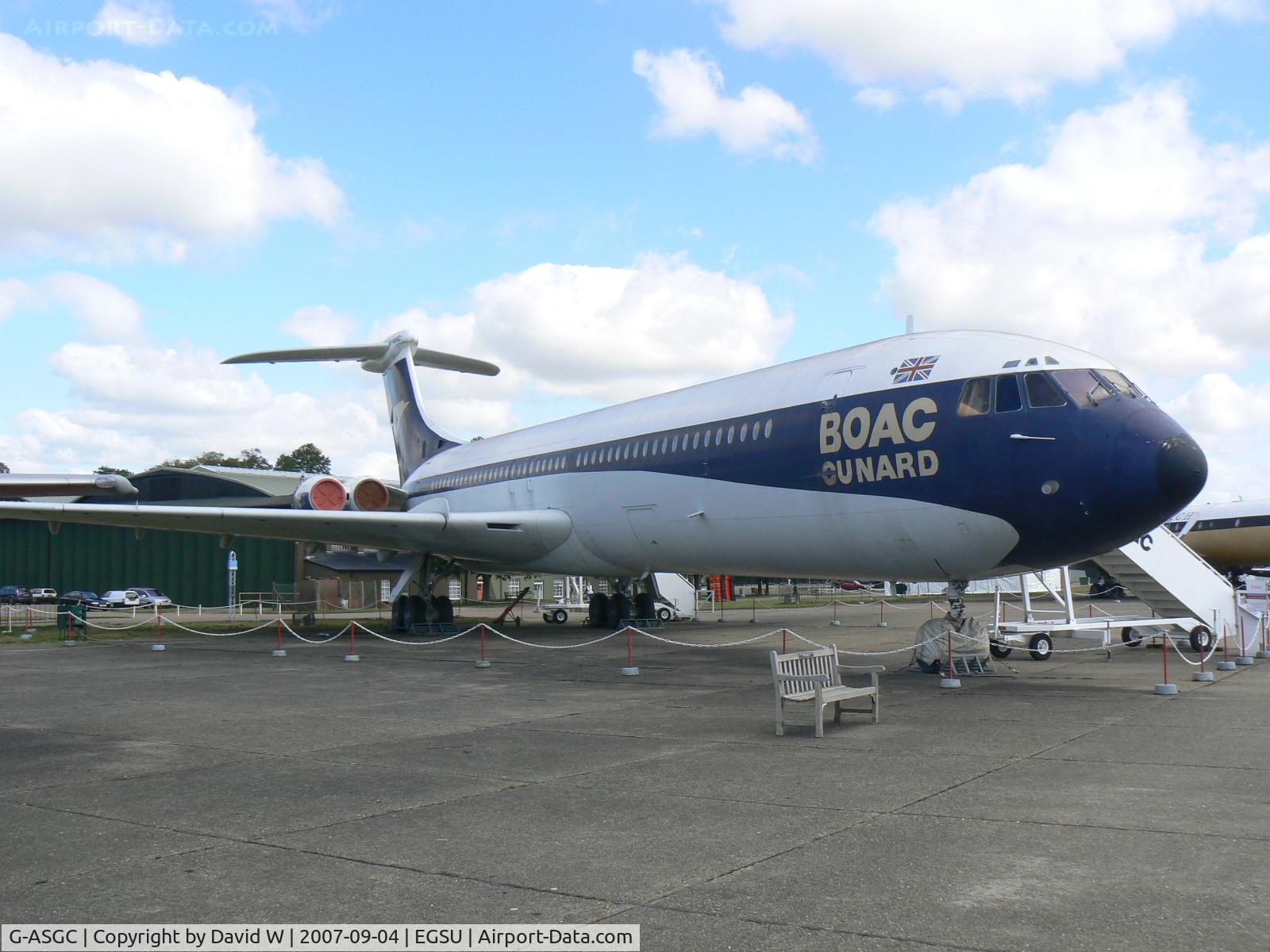 G-ASGC, 1965 BAC Super VC10 Srs 1151 C/N 853, On display at Duxford.