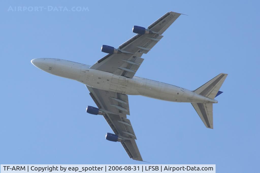 TF-ARM, 1980 Boeing 747-230BF C/N 22363, departing on rwy 16