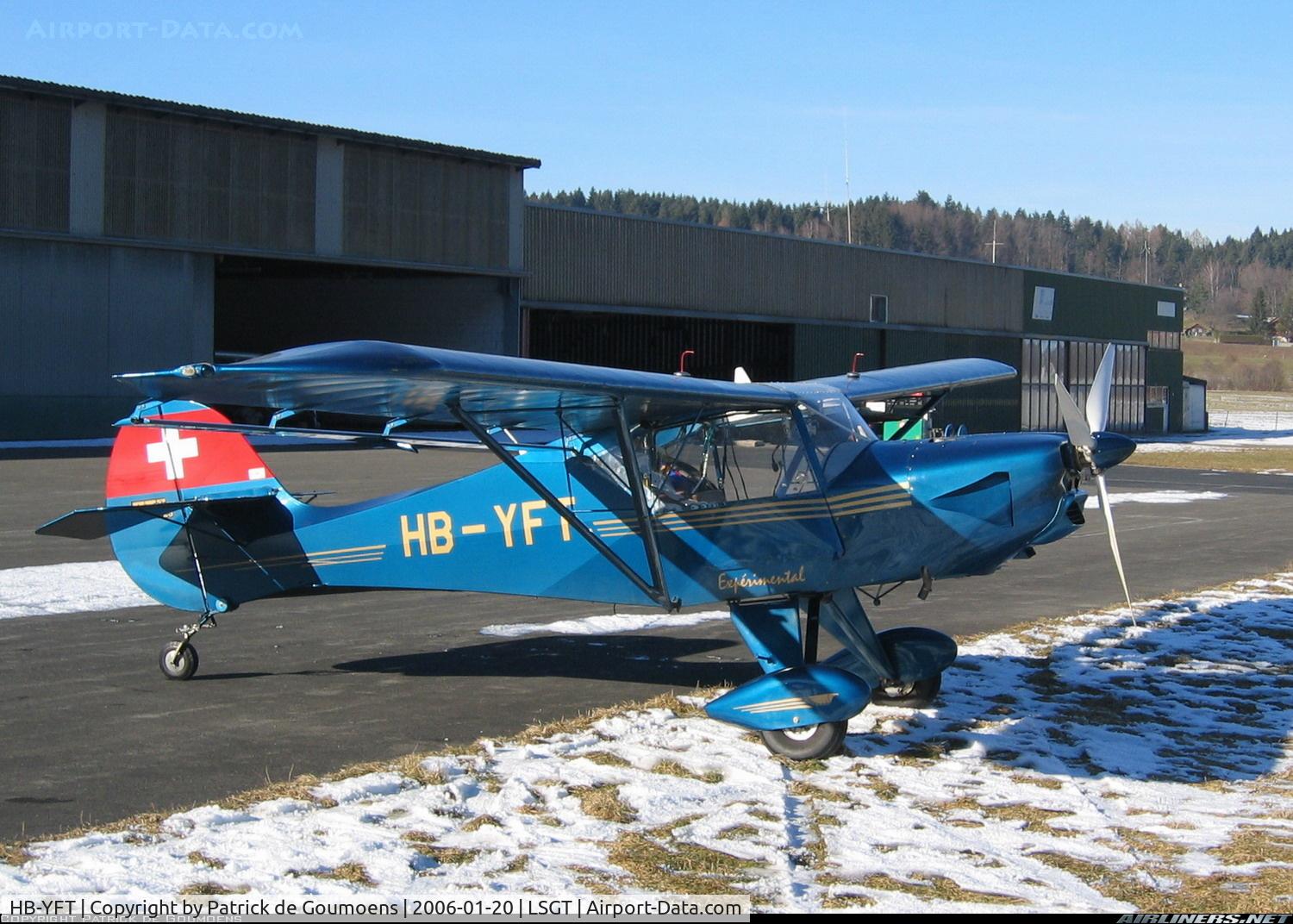HB-YFT, 1993 Avid Mark IV C/N 925, In January in the last snow at Gruyeres Airport