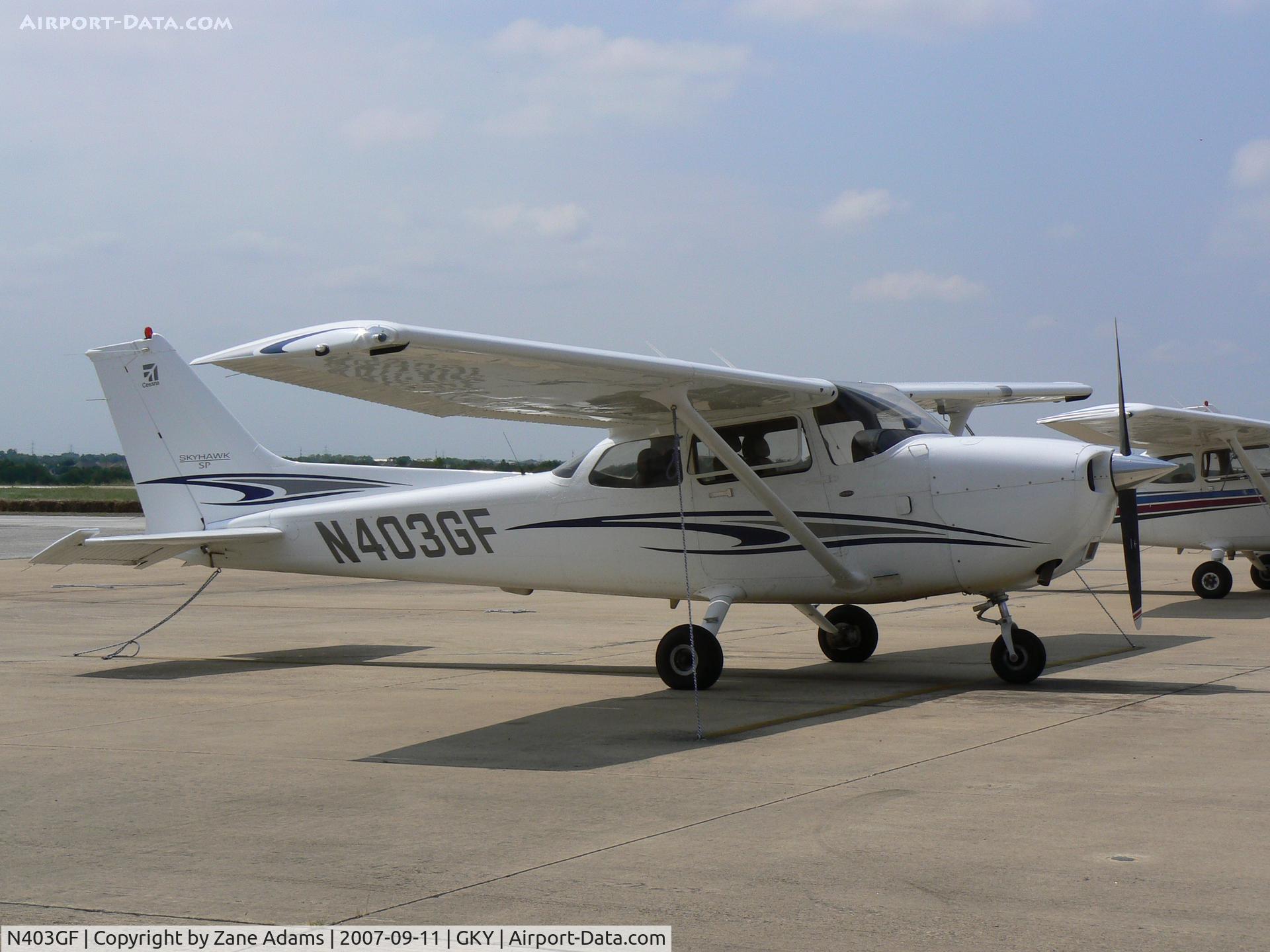 N403GF, 2005 Cessna 172S C/N 172S9918, on the ramp at Arlington Muni