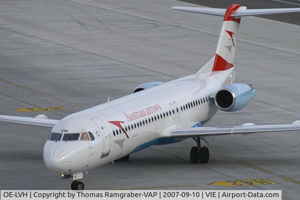 OE-LVH, 1993 Fokker 100 (F-28-0100) C/N 11456, Austrian Arrows Fokker 100
