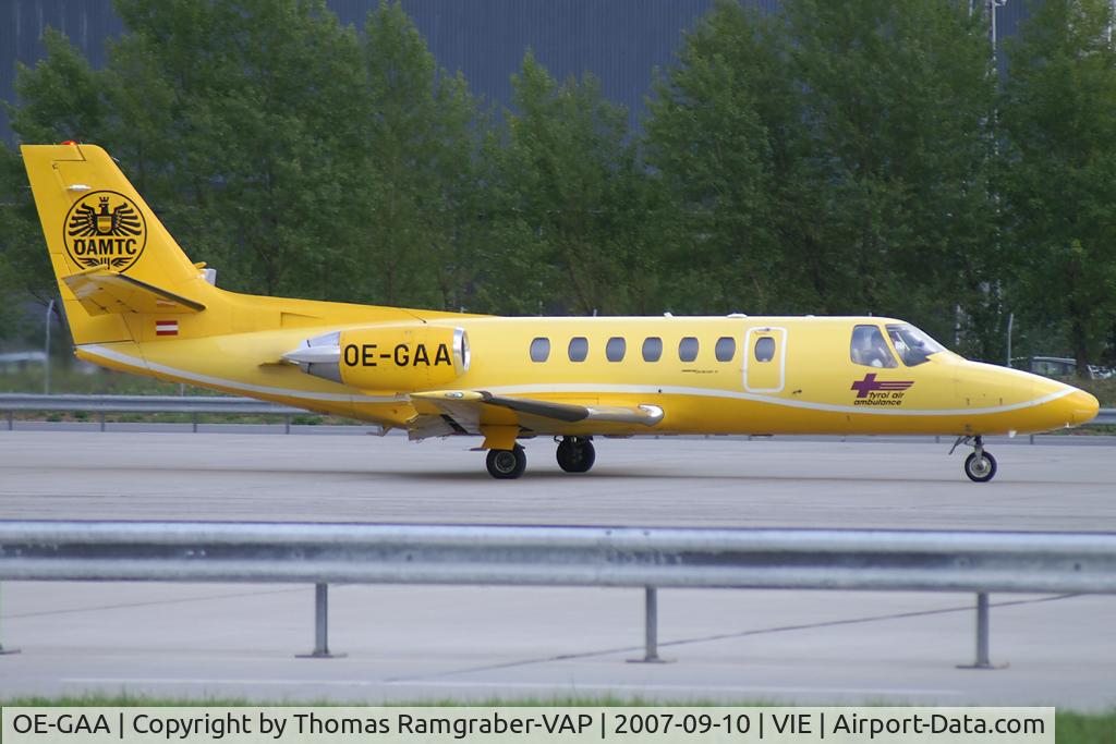 OE-GAA, Cessna 560 Citation V C/N 560-0111, Tyrol Air Ambulance Cessna 560 Citation 5