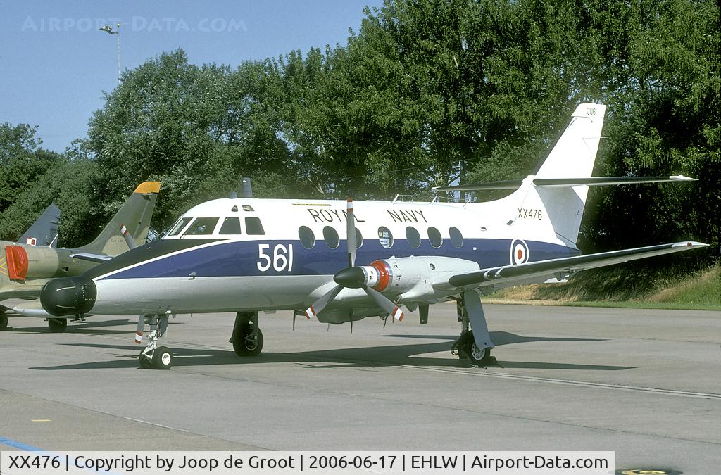 XX476, 1978 Scottish Aviation Jetstream T.2 (HP-137) C/N 216, Seen at the Leeuwarden Open House in 2006