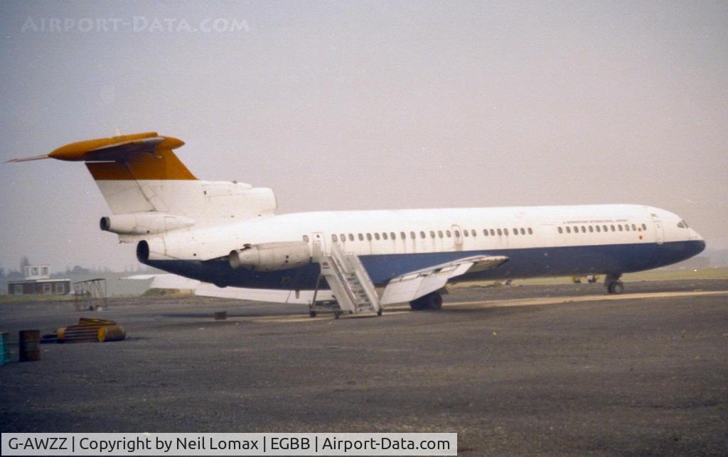 G-AWZZ, 1972 Hawker Siddeley HS-121 Trident 3B-101 C/N 2326, On the airport fire dump,scrapped duing 2000ish